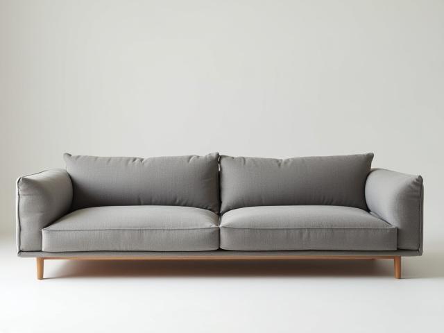 エレガントなグレーのソファ