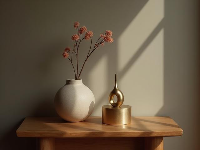 インテリア小物 - 洗練された陶器のオブジェ