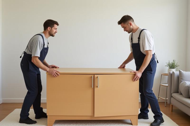 家具配送・組み立てサービスの様子